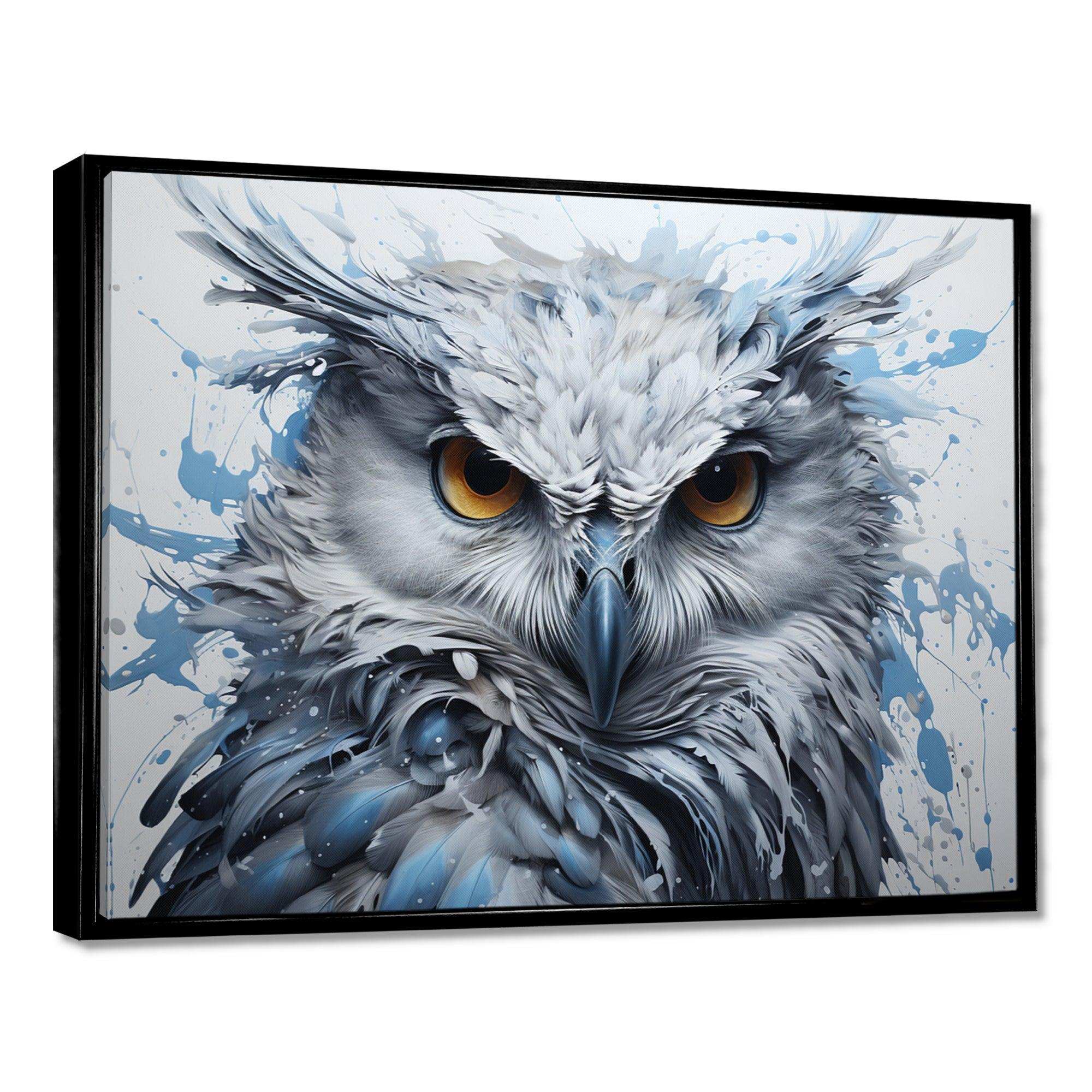 Owls Eyes Of Wisdom - Animals Canvas Wall Art