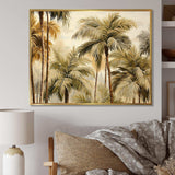 Palm Tree Desert Oasis III - Floral Canvas Wall Art