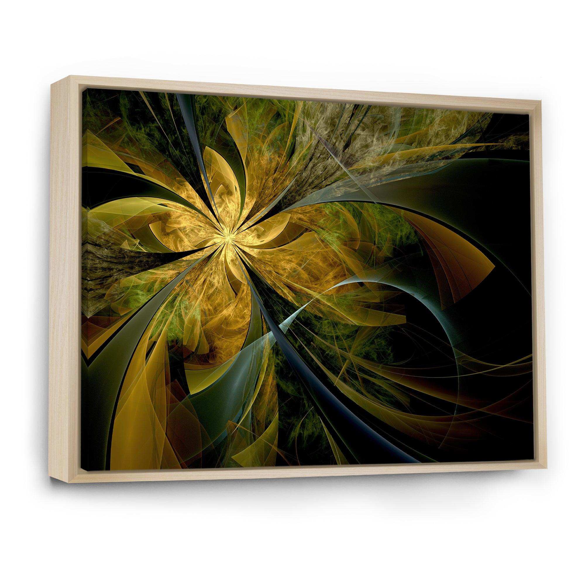 Symmetrical Fractal Flower in Gold