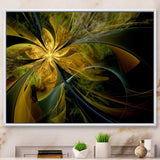 Symmetrical Fractal Flower in Gold