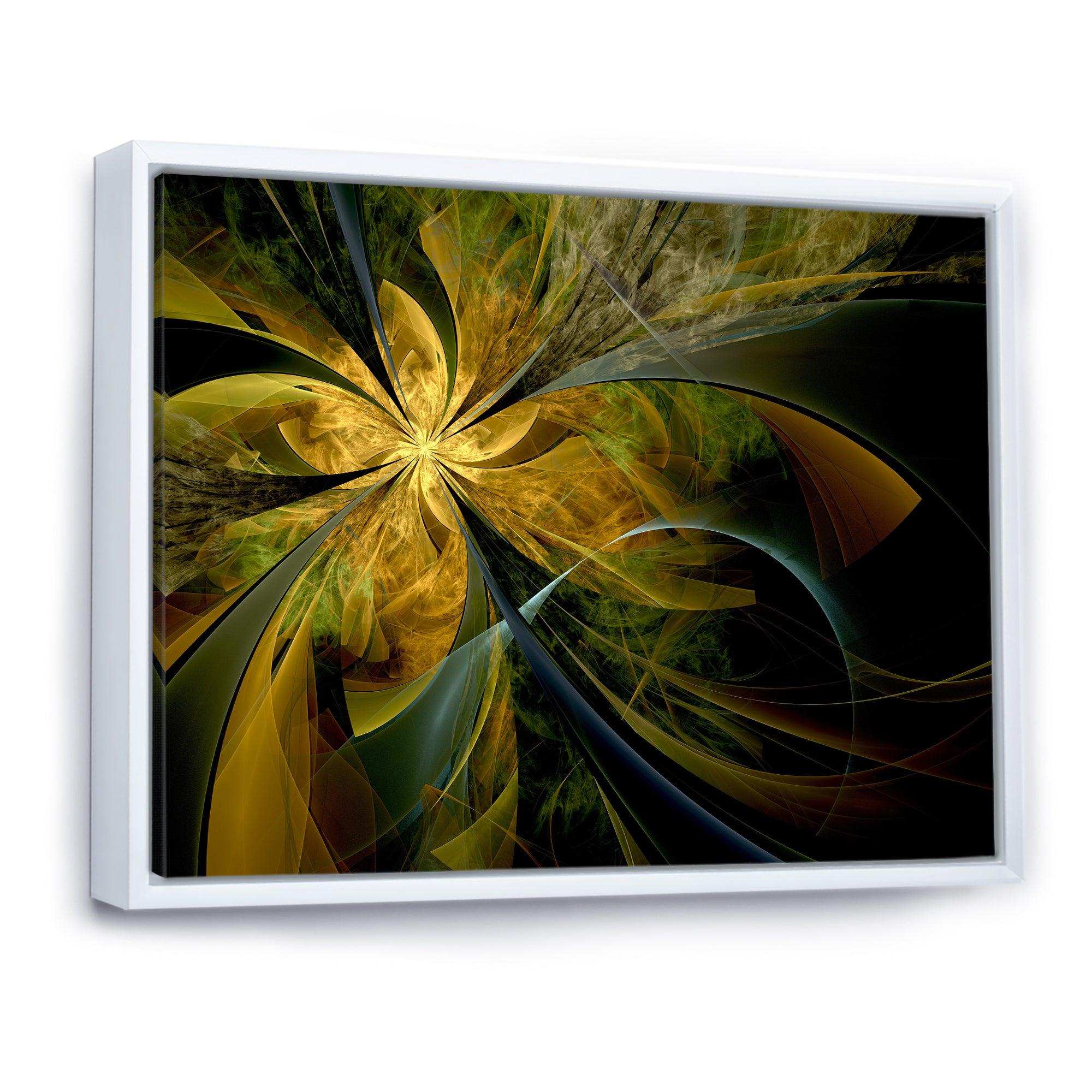 Symmetrical Fractal Flower in Gold