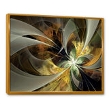 Symmetrical Gold Fractal Flower