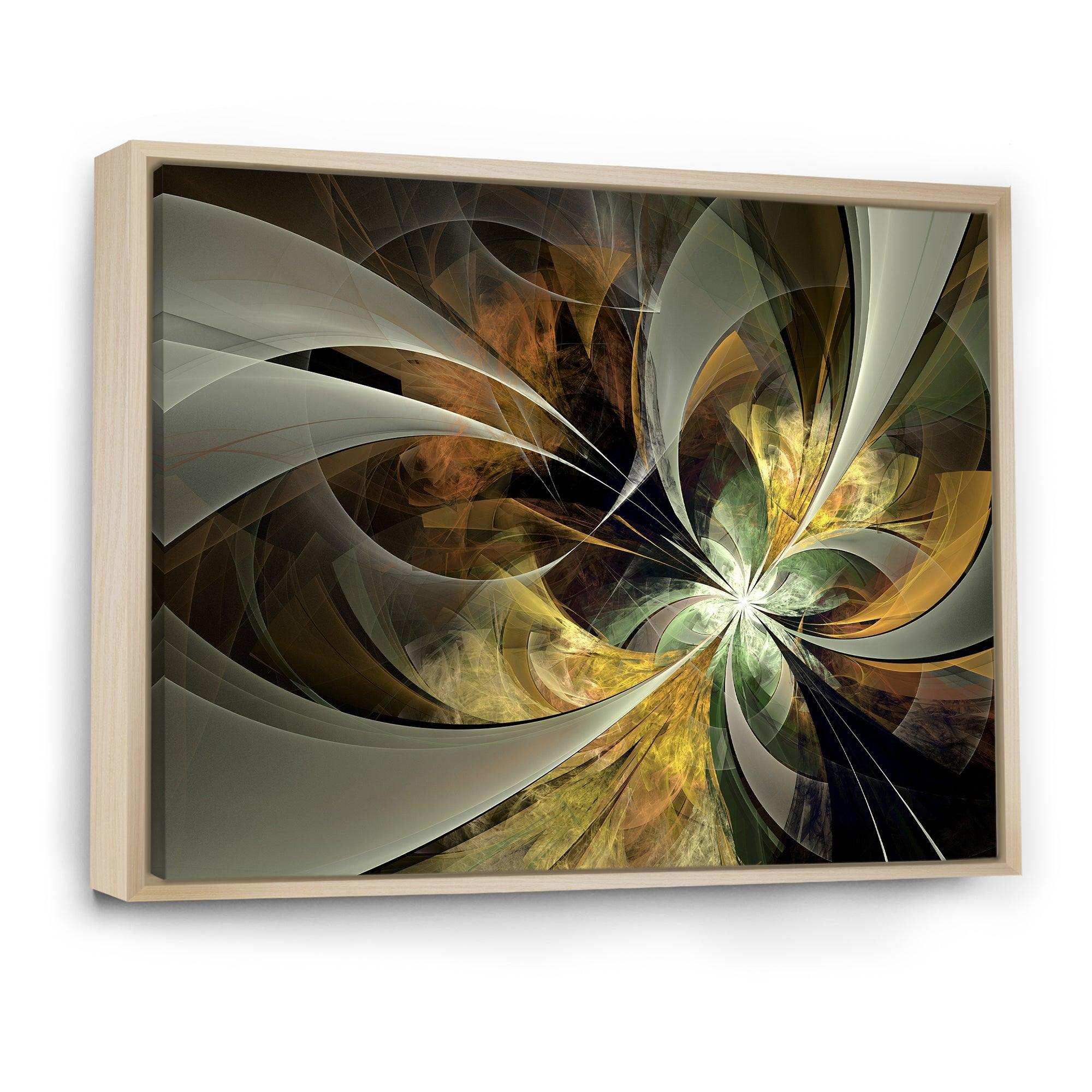 Symmetrical Gold Fractal Flower
