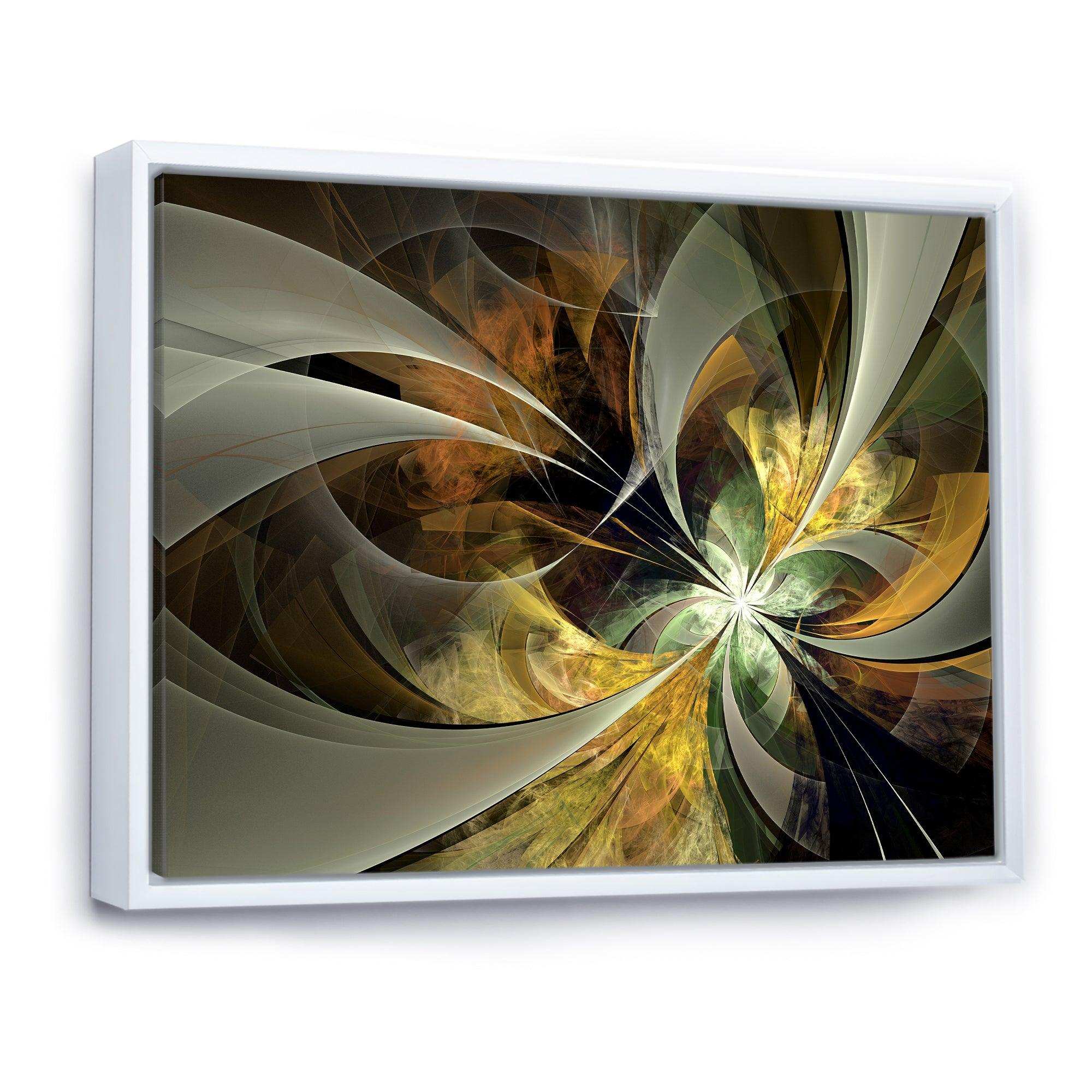 Symmetrical Gold Fractal Flower