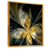 Symmetrical White Gold Fractal Flower