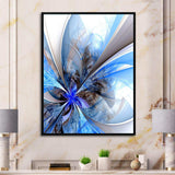Symmetrical Large Blue Fractal Flower