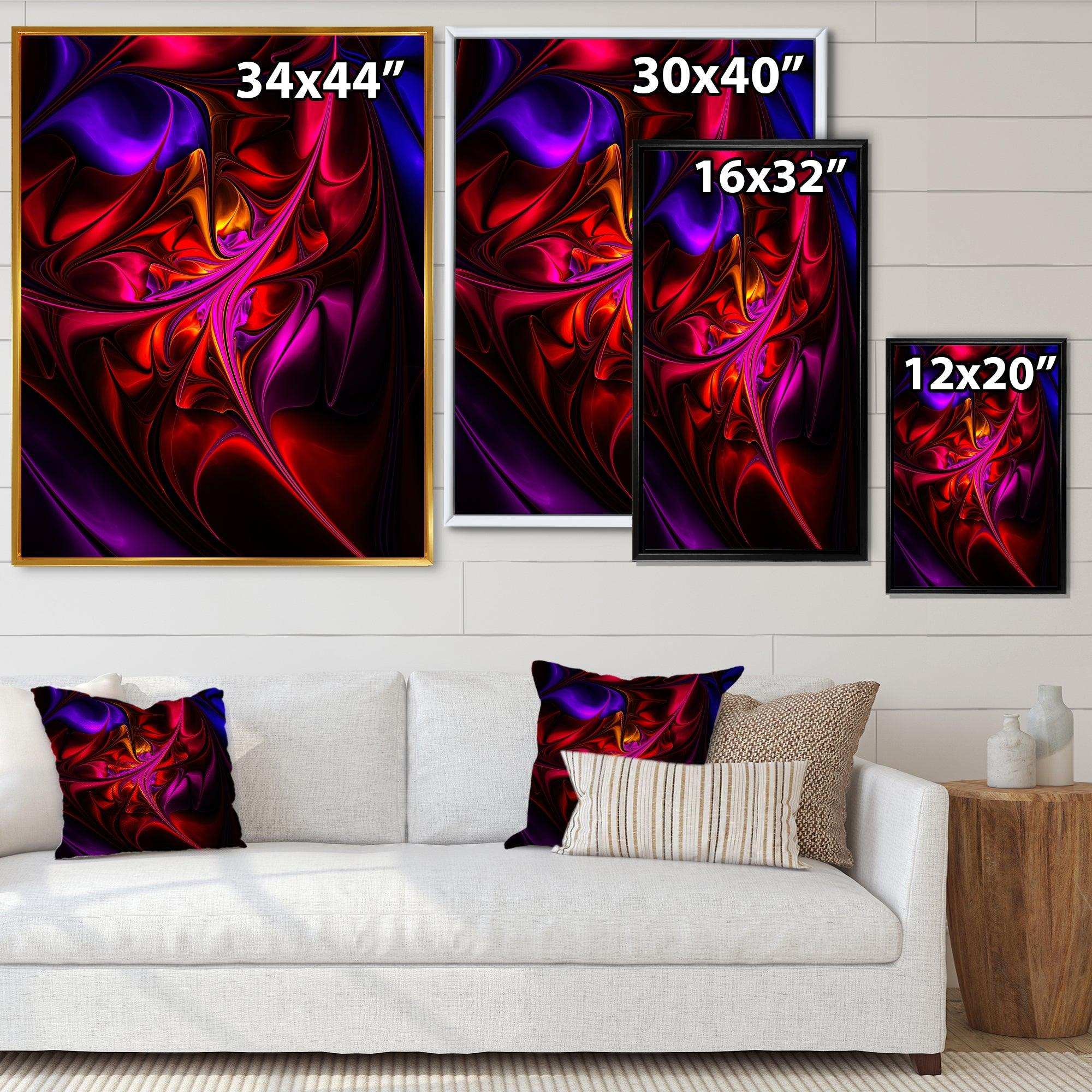 Multi Colored Magenta Stained Glass