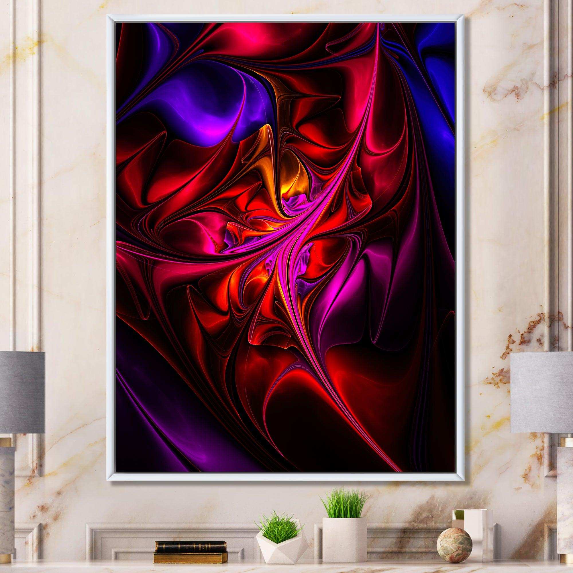 Multi Colored Magenta Stained Glass