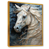 Luscious Horse  Fantasy Hair II - Animals Canvas Wall Art