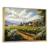 Vineyard Charm Landscape I - Landscapes Canvas Wall Art
