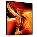 Orange Abstract Warm Fractal Design