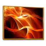 Orange 3d Abstract Fractal Waves