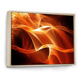 Orange 3d Abstract Fractal Waves