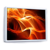 Orange 3d Abstract Fractal Waves