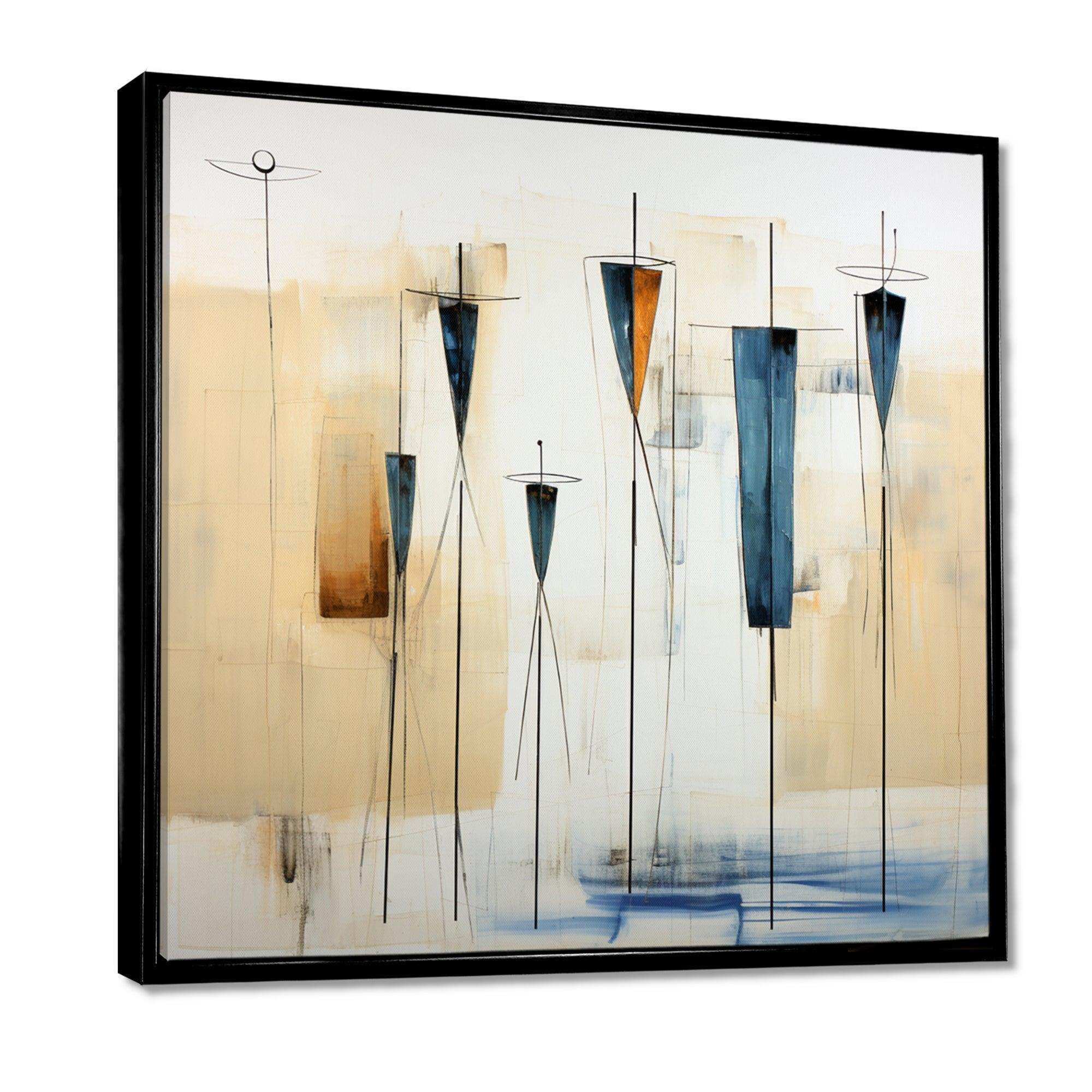 Beige Cultural Elegance - People Canvas Wall Art