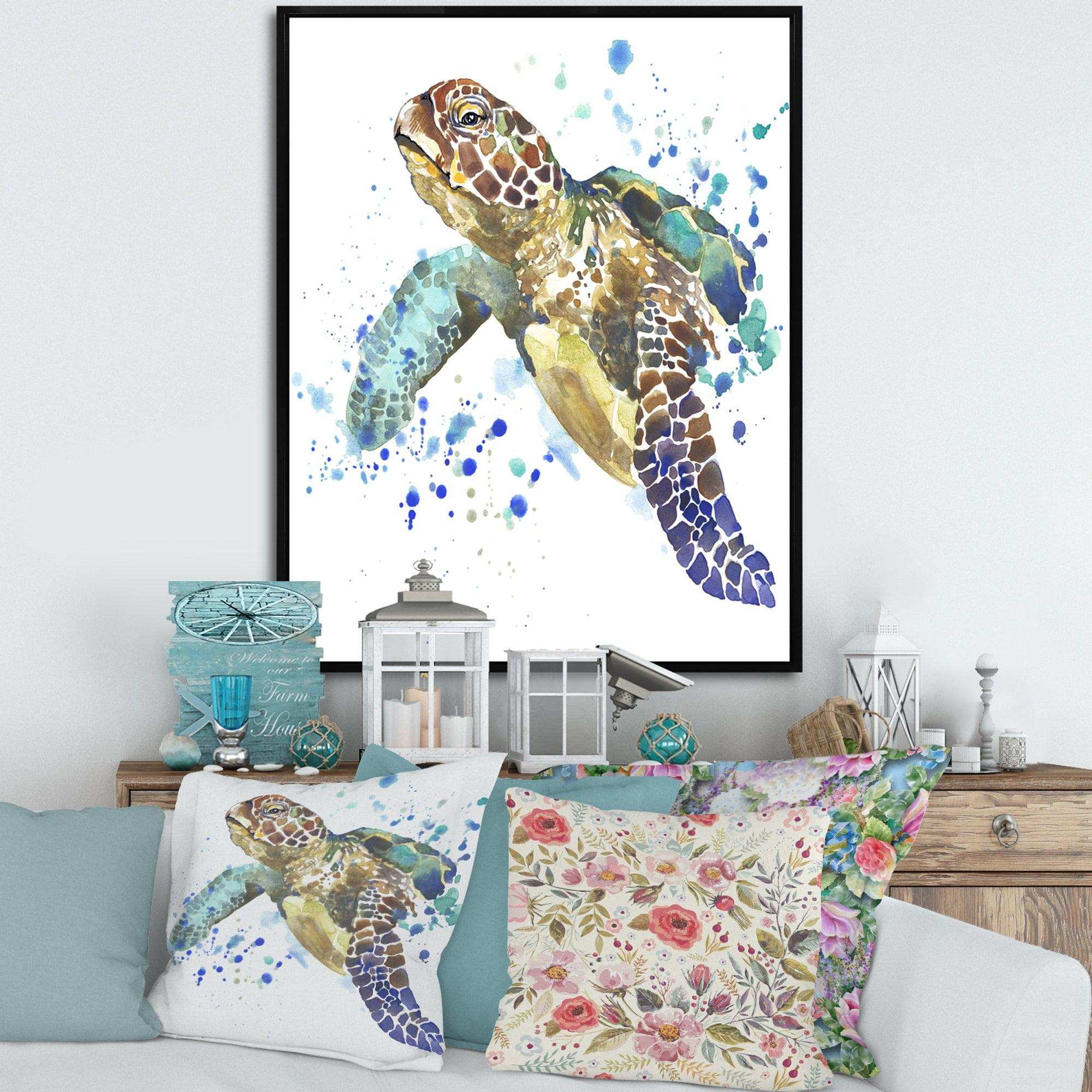 Blue Sea Turtle