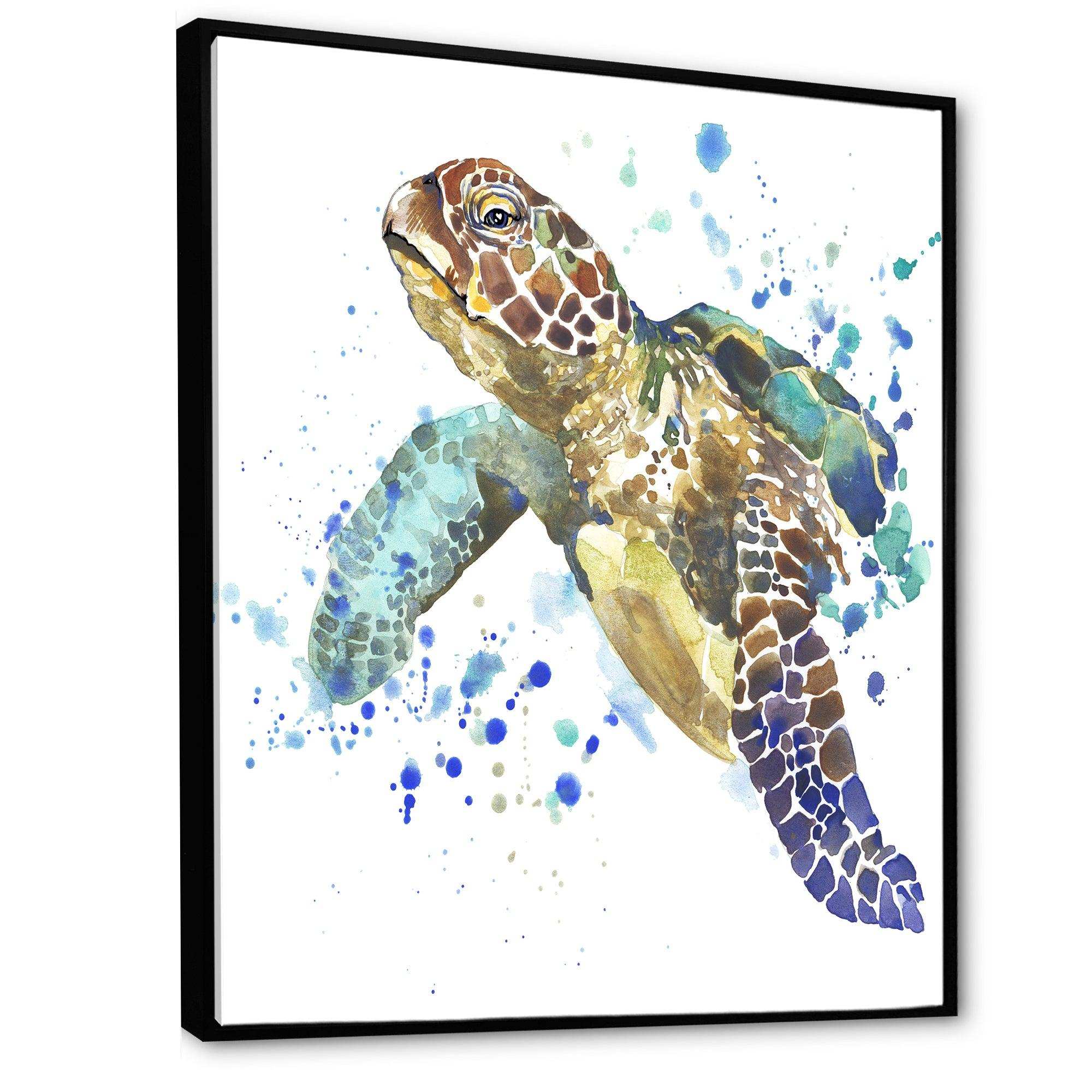Blue Sea Turtle