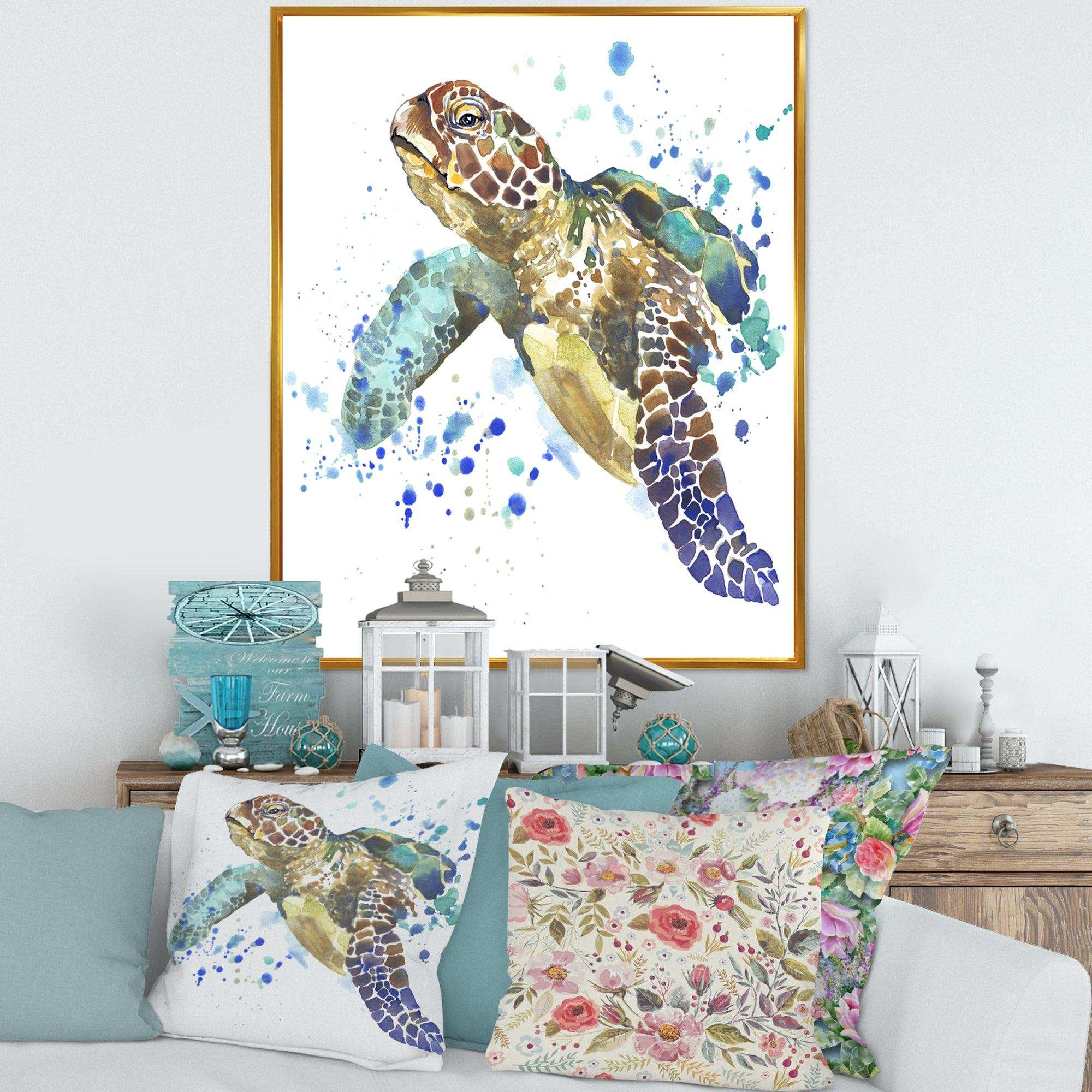 Blue Sea Turtle