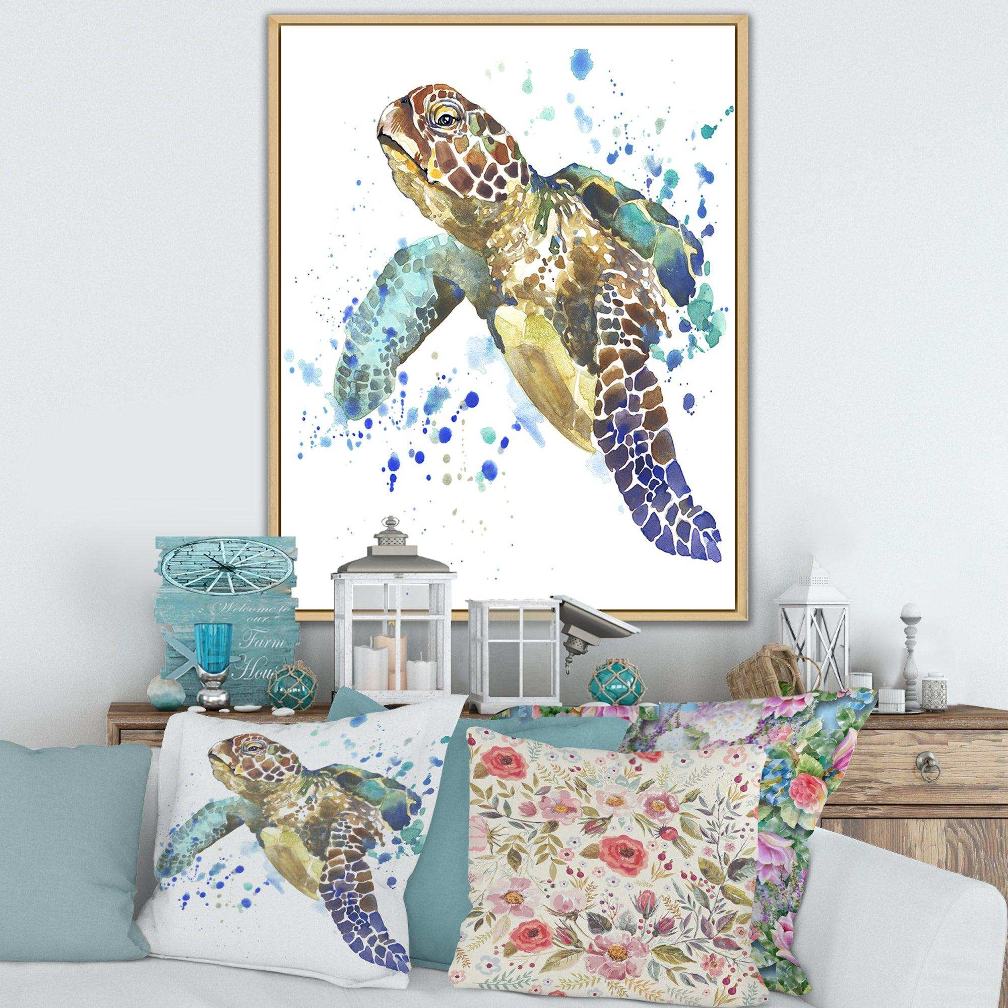 Blue Sea Turtle