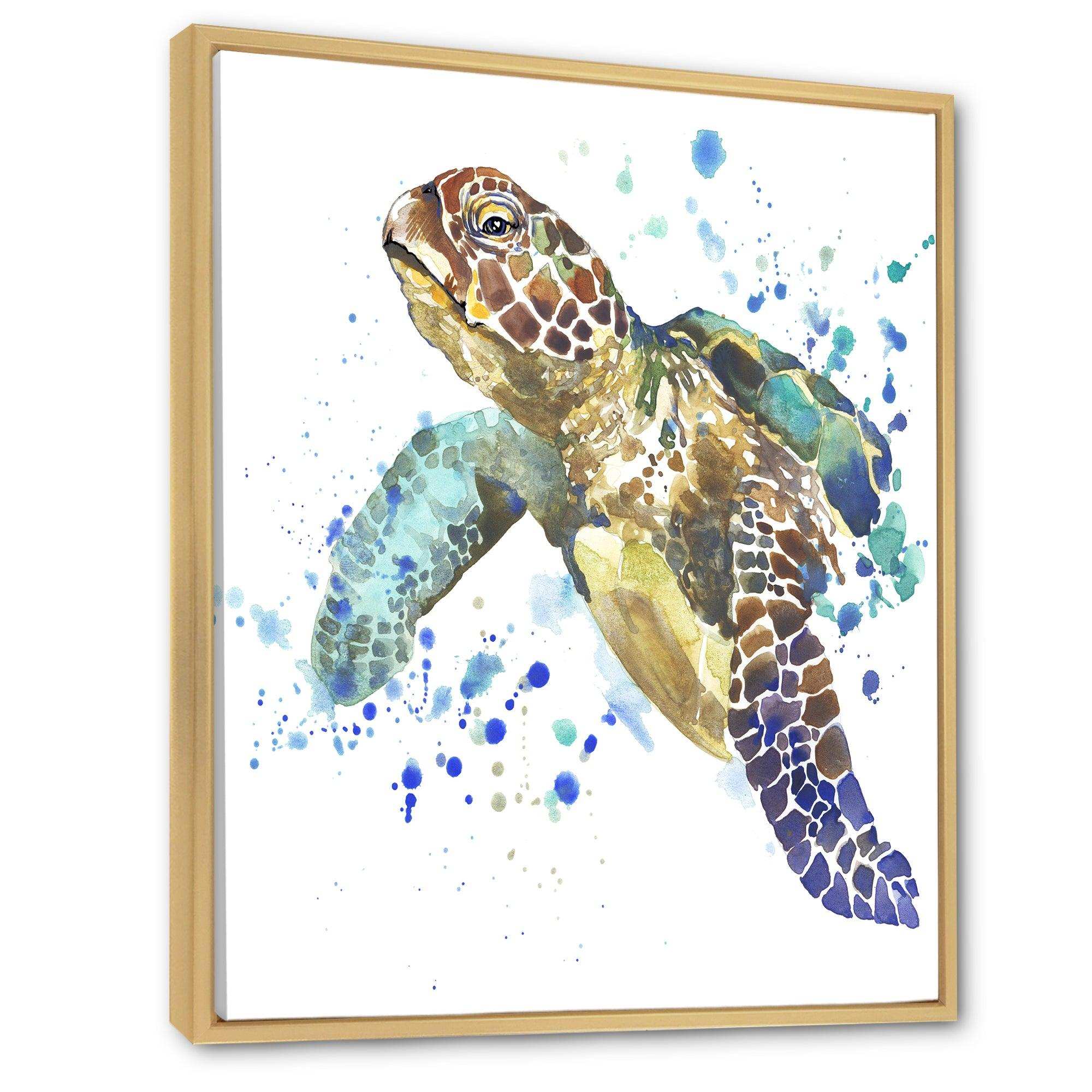 Blue Sea Turtle