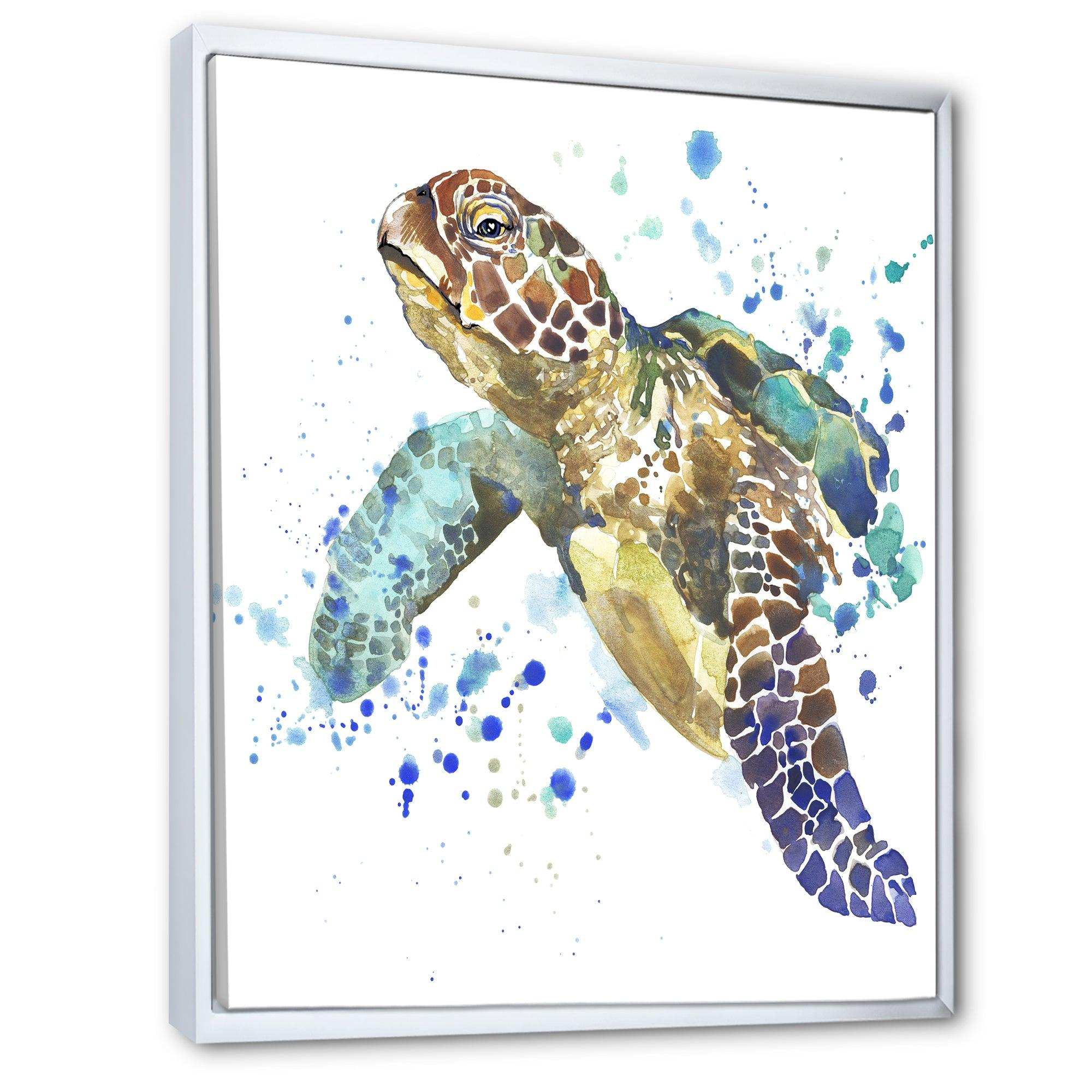 Blue Sea Turtle