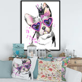 Sweet Funny Dog with Glasses