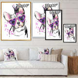 Sweet Funny Dog with Glasses