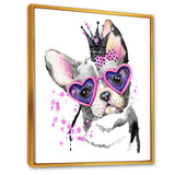 Sweet Funny Dog with Glasses