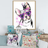 Sweet Funny Dog with Glasses