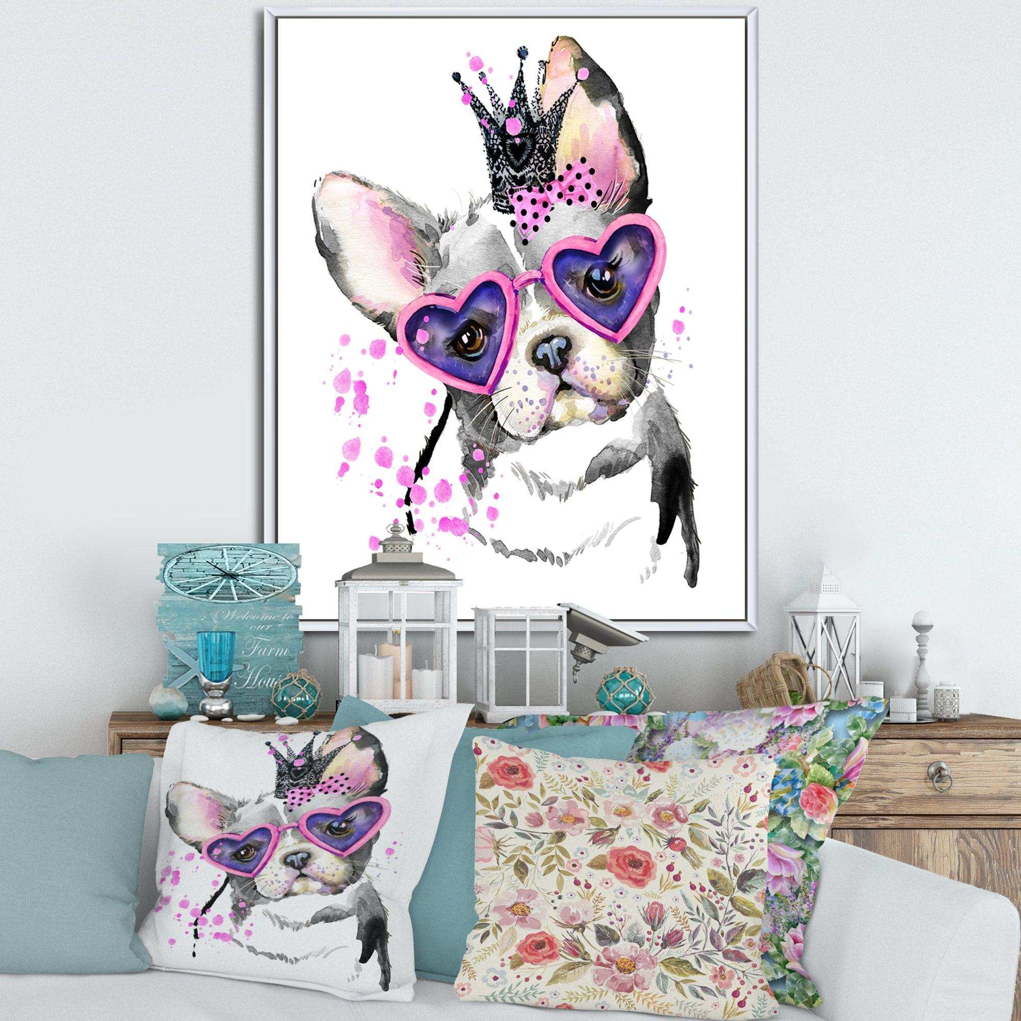 Sweet Funny Dog with Glasses