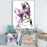 Sweet Funny Dog with Glasses