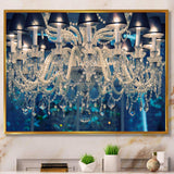 Blue Vintage Crystal Chandelier