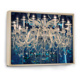 Blue Vintage Crystal Chandelier