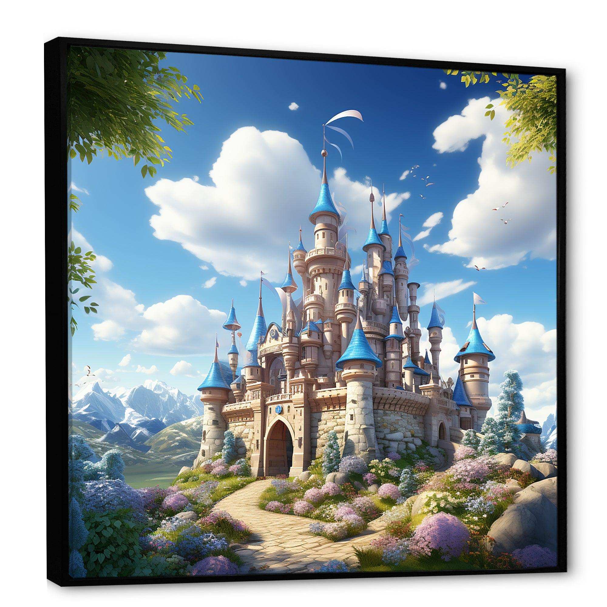 Princess Magical Castle dreams III - Architecture Canvas Wall Art