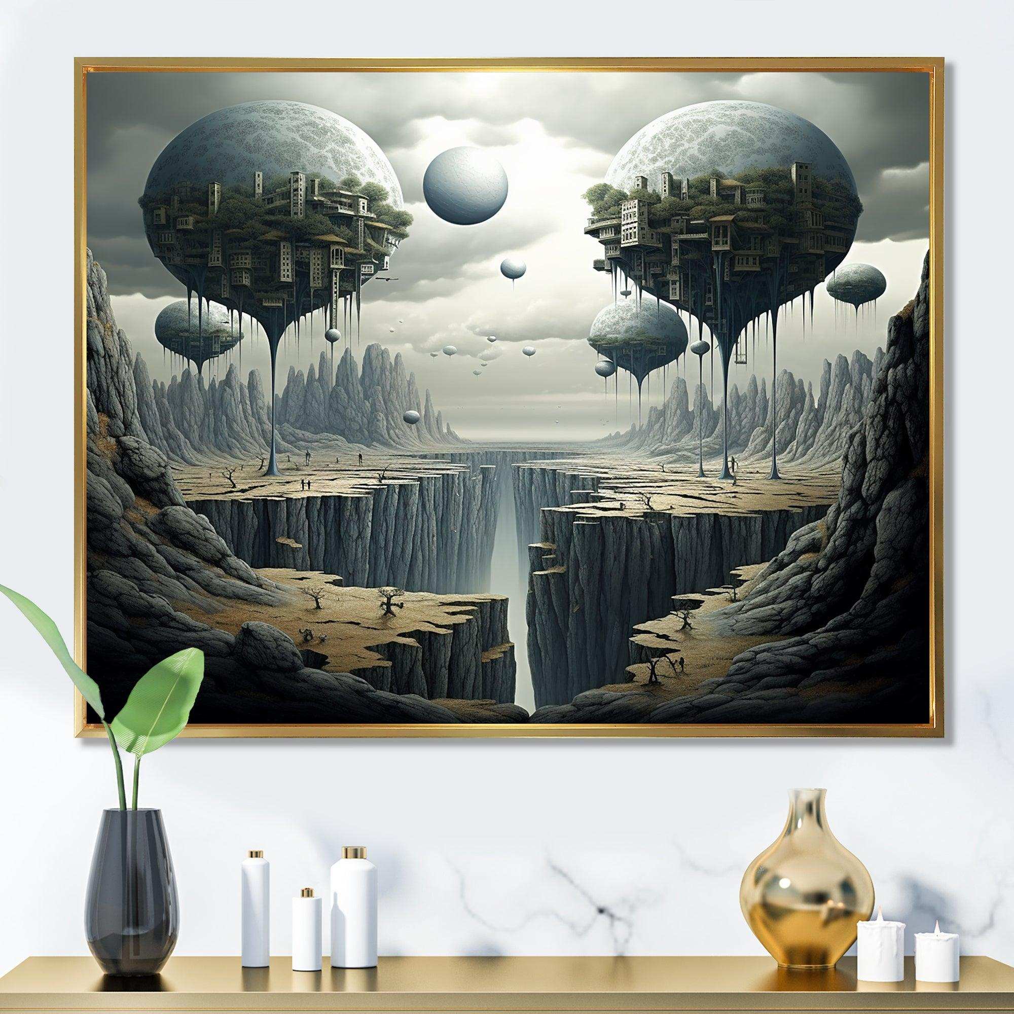 Mind-blowing surreal landscape II - Landscapes Canvas Wall Art