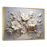 White Orchid Tree Garden Of Branches 10 - Floral Canvas Wall Art