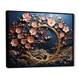 Purple and Blue Golden Orchid Tree Garden Of Branches IV - Landscapes Canvas Wall Art