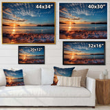 Tranquil Beach and Whimsical Clouds