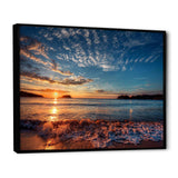 Tranquil Beach and Whimsical Clouds