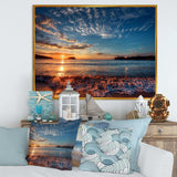 Tranquil Beach and Whimsical Clouds