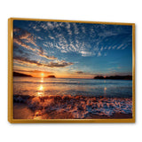 Tranquil Beach and Whimsical Clouds