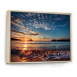 Tranquil Beach and Whimsical Clouds