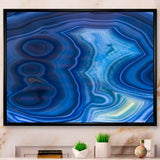 Blue Agate Stone Design