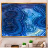 Blue Agate Stone Design