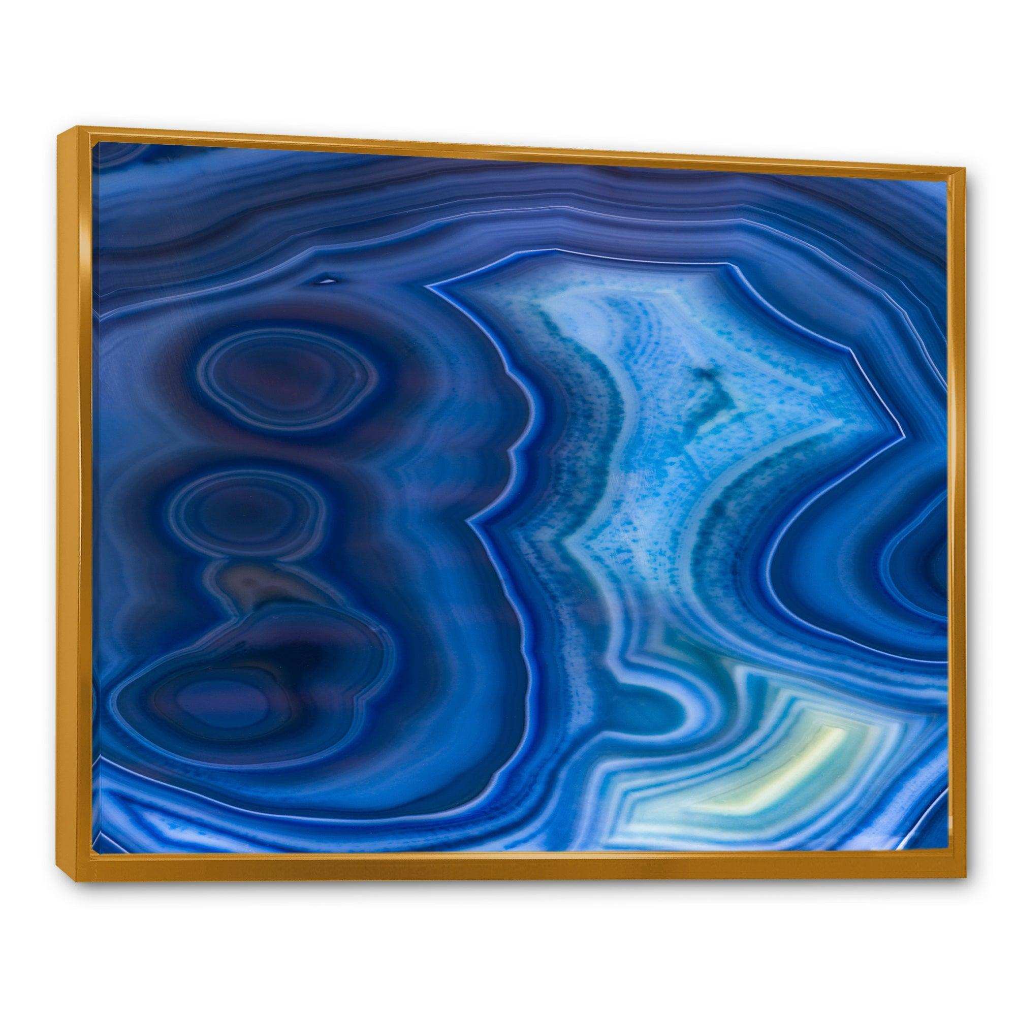 Blue Agate Stone Design