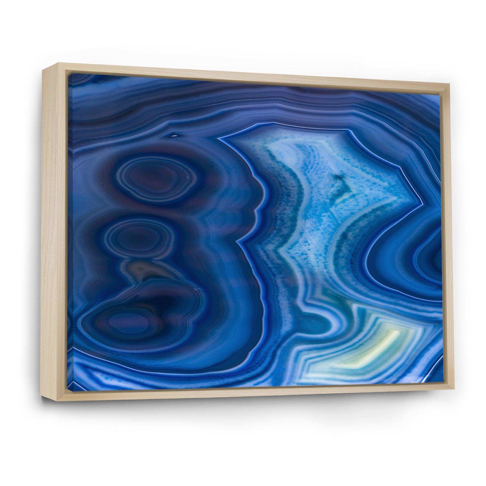 Blue Agate Stone Design