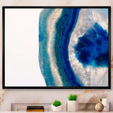 Macro of Blue Agate Stone