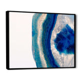 Macro of Blue Agate Stone