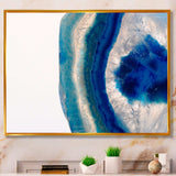 Macro of Blue Agate Stone