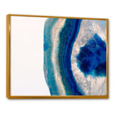 Macro of Blue Agate Stone